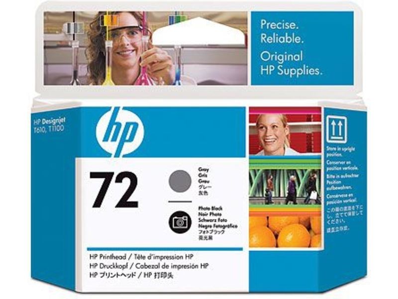 HP 72 (C9380A) - Grau + Fotoschwarz - Druckkopf