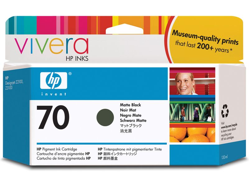 HP 70 (C9448A) - Mattschwarz - Druckerpatrone