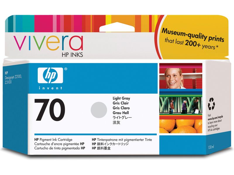 HP 70 (C9451A) - Hellgrau - Druckerpatrone