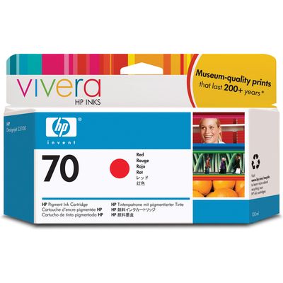 HP 70 (C9456A) - Rot - Druckerpatrone