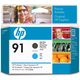 HP 91 (C9460A) - Mattschwarz + Cyan - Druckerpatrone