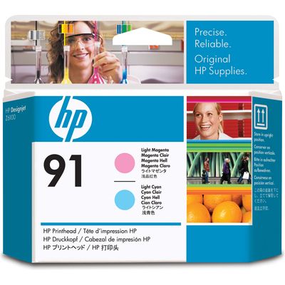 HP 91 (C9462A) - Hellcyan + Hellmagenta - Druckkopf