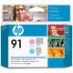 HP 91 (C9462A) - Hellcyan + Hellmagenta - Druckkopf