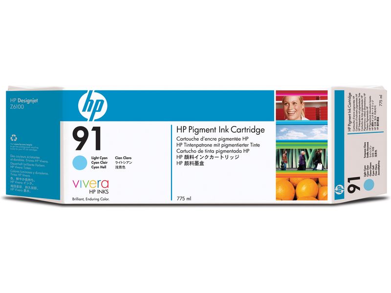 HP 91 (C9470A) - Hellcyan - Druckerpatrone