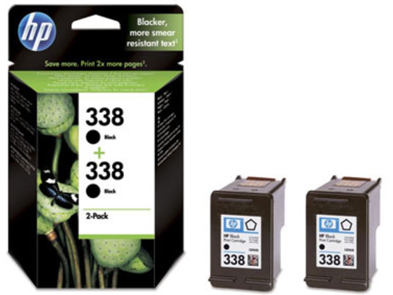 HP 338 (CB331EE) Druckerpatrone - 2x Schwarz - Multipack