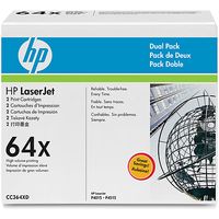HP 64X (CC364XD) Toner - 2x Schwarz Hohe Kapazität - Multipack