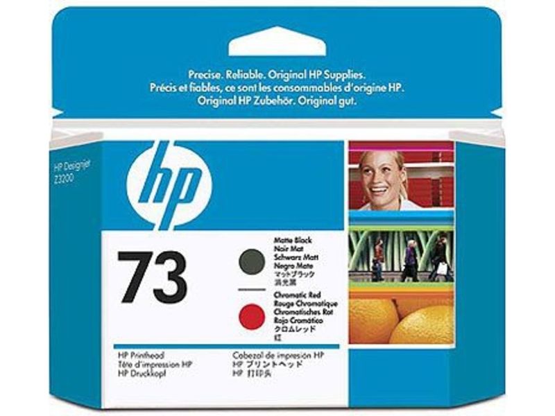 HP 73 (CD949A) - Mattschwarz + Rot - Druckerpatrone