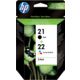 HP 21+22 (SD367AE) - Schwarz + 3 Farben - Druckerpatrone - Multipack