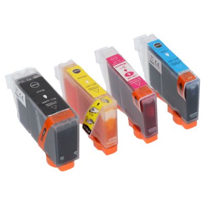 Druckerpatrone kompatibel mit Canon BCI-3eBK - 4-farbig - Multipack