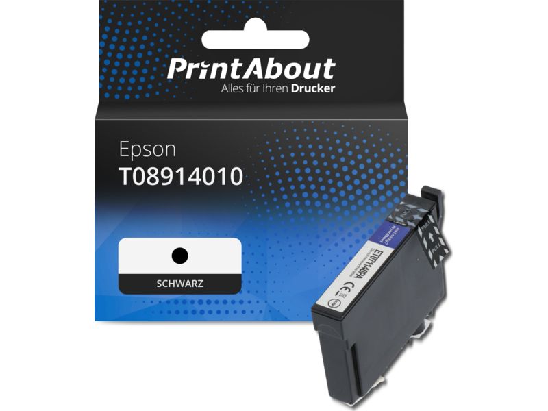 PrintAbout Druckerpatrone kompatibel mit Epson T08914010 - Schwarz Image