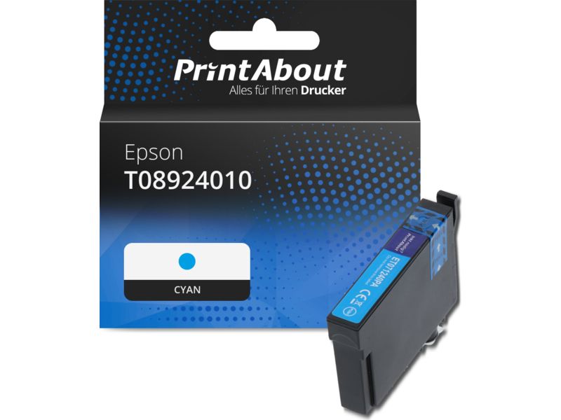 PrintAbout Druckerpatrone T08924010 Cyan für Epson