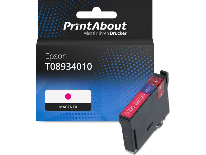 PrintAbout Druckerpatrone kompatibel mit Epson T08934010 - Magenta Image
