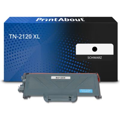 Toner kompatibel mit Brother TN-2120 XL - Schwarz - Extra hohe Kapazität