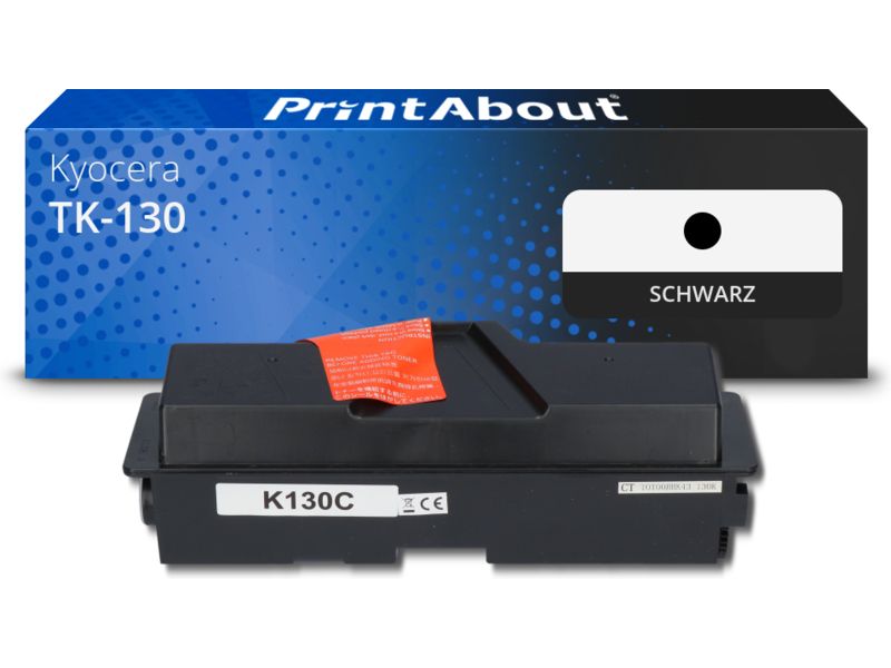PrintAbout Toner kompatibel mit Kyocera TK-130 - Schwarz Image