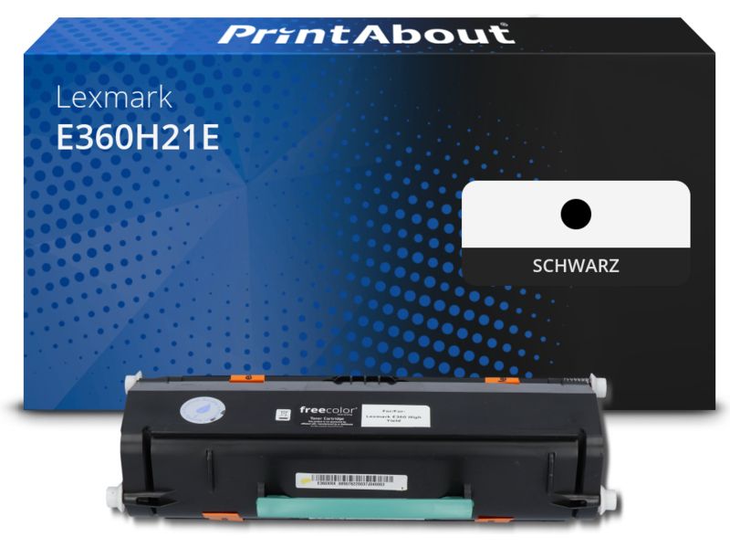 PrintAbout Toner E360H21E Schwarz Hohe Kapazität für Lexmark
