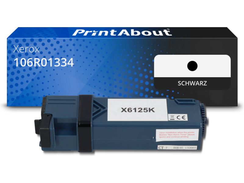 PrintAbout Toner 106R01334 Schwarz für Xerox