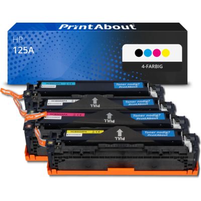 Toner kompatibel mit HP 125A (CB540A) - 4-farbig - Multipack