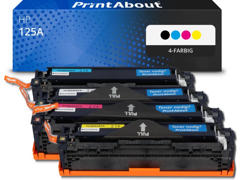 PrintAbout Toner 125A (CB540A) 4-farbig Multipack für HP