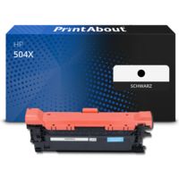 Toner kompatibel mit HP 504X (CE250X) - Schwarz - Hohe Kapazität