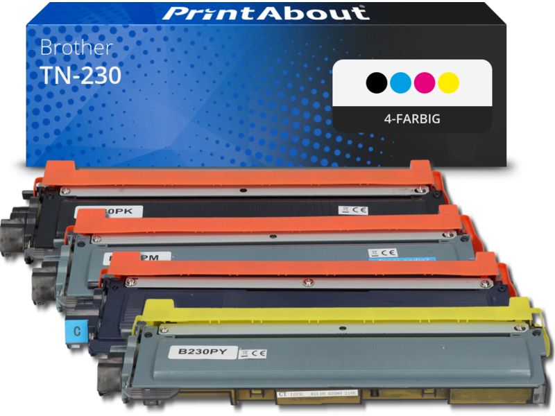 PrintAbout Toner TN-230 4-farbig Multipack für Brother