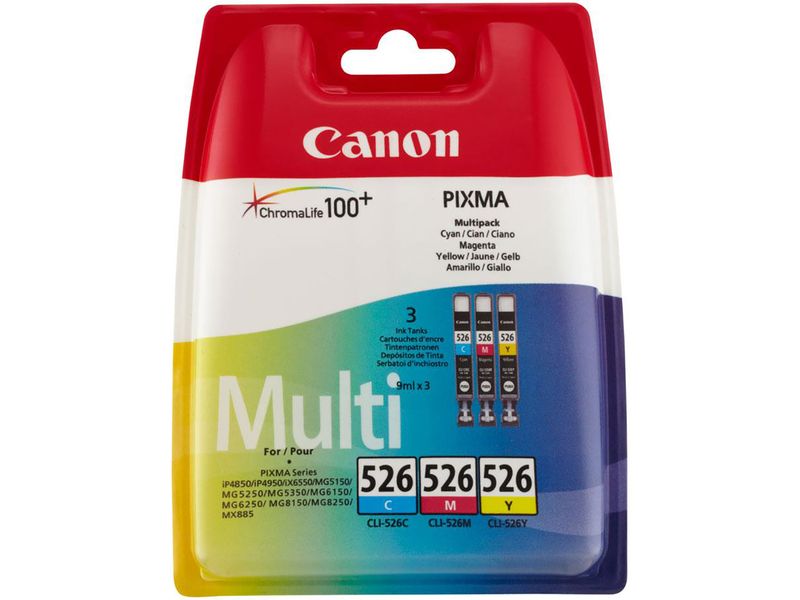 Canon CLI-526C/M/Y - 3-farbig - Druckerpatrone - Multipack