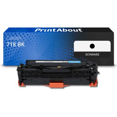 Toner kompatibel mit Canon 718 BK - Schwarz