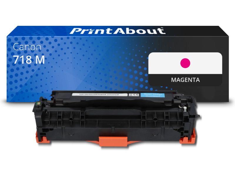 PrintAbout Toner 718 M Magenta für Canon