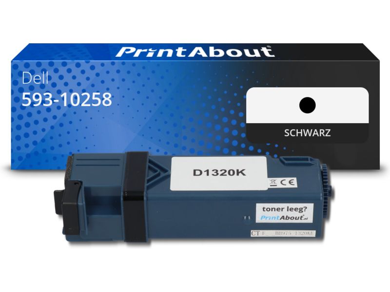 PrintAbout Toner 593-10258 (DT615) Schwarz für Dell