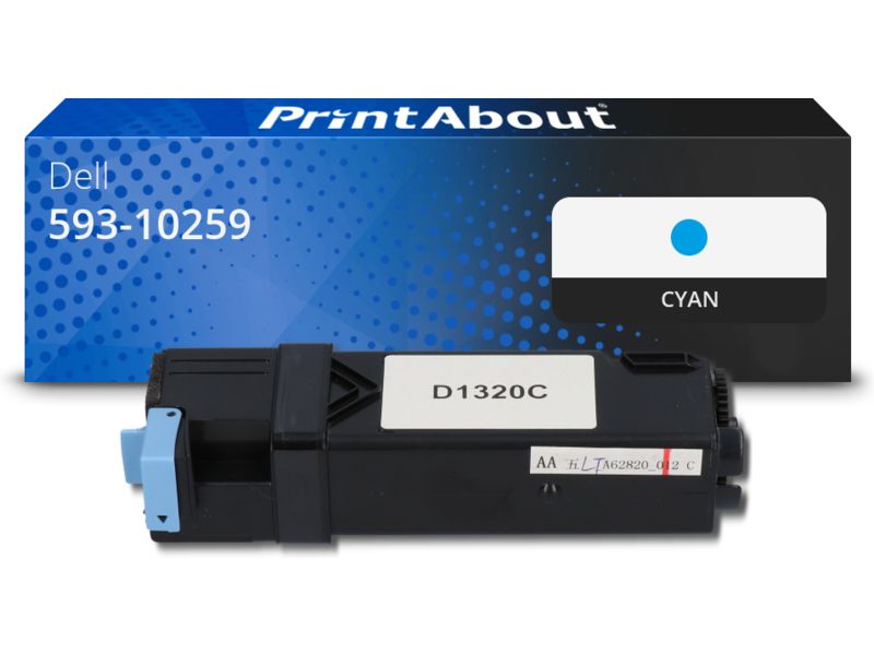PrintAbout Toner 593-10259 (KU051) Cyan für Dell