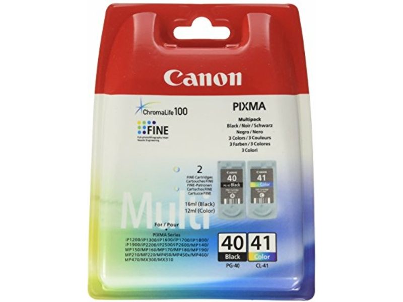 Canon PG-40 / CL-41 - Schwarz + 3 Farben - Druckerpatrone - Multipack
