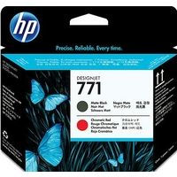 HP 771 (CE017A) - Mattschwarz + Rot - Druckkopf
