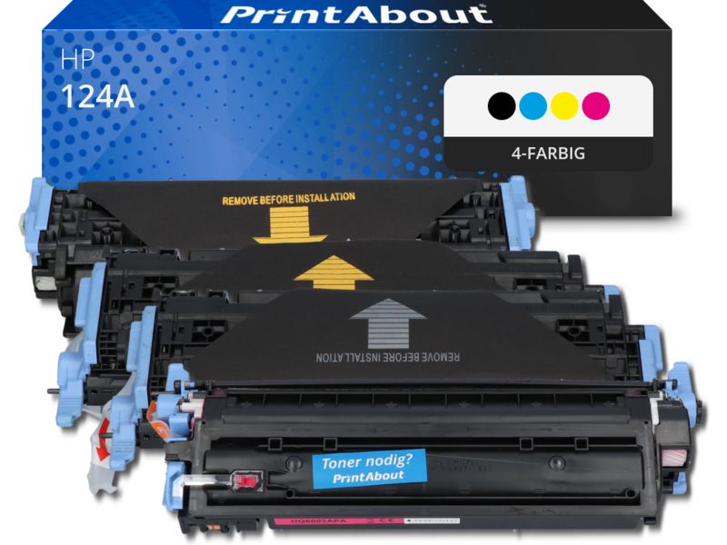 PrintAbout Toner 124A (Q6000A) 4-farbig Multipack für HP