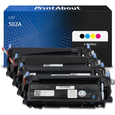 Toner kompatibel mit HP 502A (Q6471A) - 4-farbig - Multipack