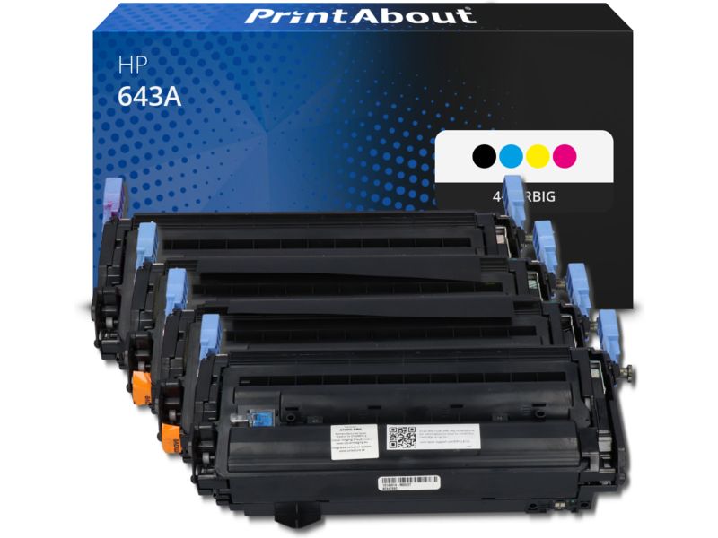 PrintAbout Toner 643A (Q5950A) 4-farbig Multipack für HP