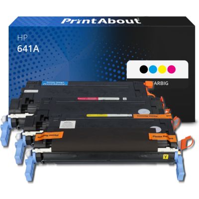 Toner kompatibel mit HP 641A (C9720A) - 4-farbig - Multipack