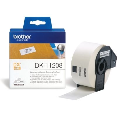 Brother DK-11208 - (38 mm x 90 mm) - Schwarz auf weiß - Etikett