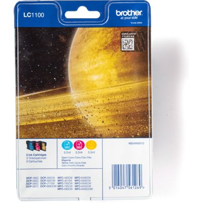 Brother LC-1100RBWBP - 3-farbig - Druckerpatrone - Multipack