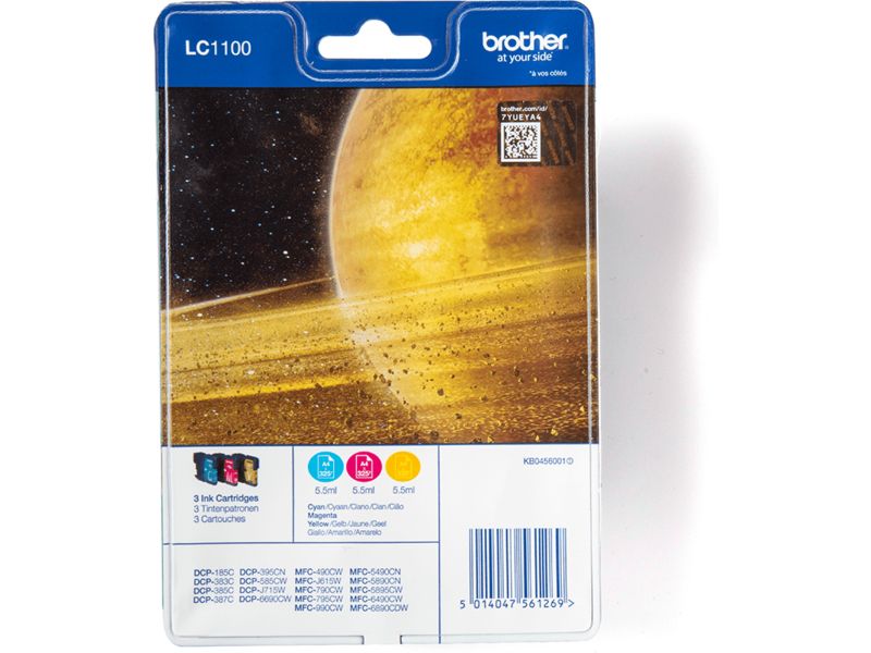 Brother LC-1100RBWBP - 3-farbig - Druckerpatrone - Multipack