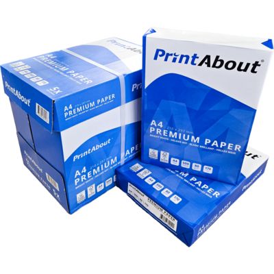PrintAbout Premium A4-Papier 1 Box (5x 500 Blatt)
