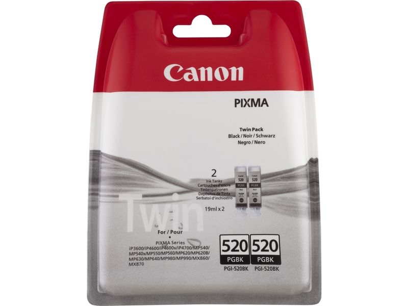 Canon PGI-520BK2 Druckerpatrone - 2x Schwarz - Multipack