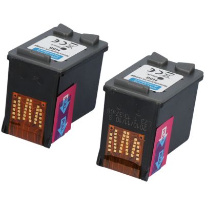 Druckerpatrone kompatibel mit HP 56 (C6656AE) - Schwarz - Multipack