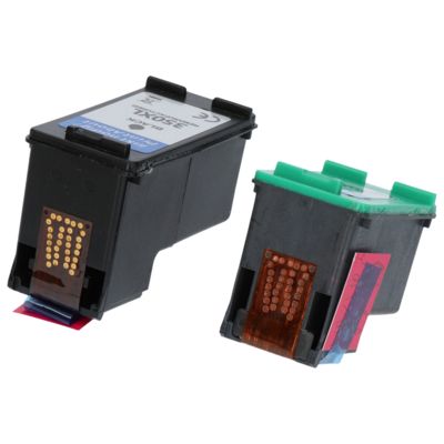 Druckerpatrone kompatibel mit HP 350XL (SD412EE) - Schwarz + 3 Farben - Hohe Kapazität - Multipack