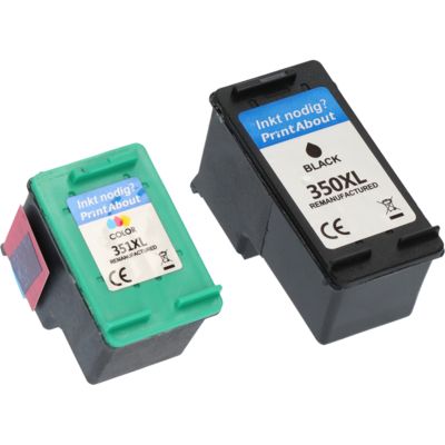 Druckerpatrone kompatibel mit HP 350XL (SD412EE) - Schwarz + 3 Farben - Hohe Kapazität - Multipack