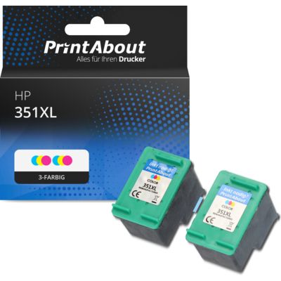 Druckerpatrone kompatibel mit HP 351XL (CB338EE) - 3-farbig - Hohe Kapazität - Multipack