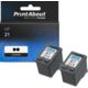 Druckerpatrone kompatibel mit HP 21 (C9351AE) - 2x Schwarz - Multipack