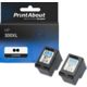 Druckerpatrone kompatibel mit HP 300XL (D8J43AE) - 2er-Packung - Schwarz - Hohe Kapazität - Multipack