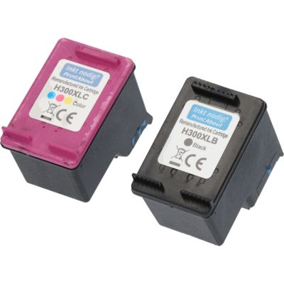 Druckerpatrone kompatibel mit HP 300XL (CC641EE) - Schwarz + 3 Farben - Hohe Kapazität - Multipack