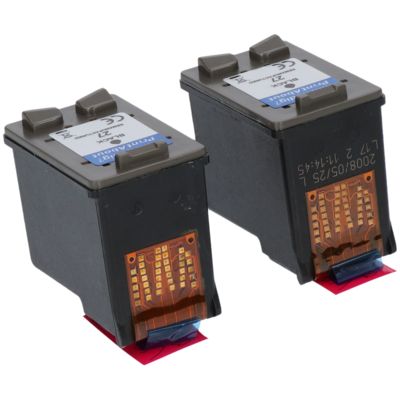 Druckerpatrone kompatibel mit HP 27 (C8727AE) - 2x Schwarz - Multipack