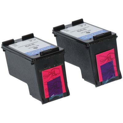 Druckerpatrone kompatibel mit HP 339 (C9504EE) - 2x Schwarz - Multipack