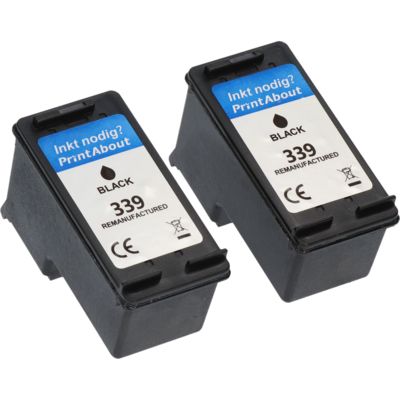 Druckerpatrone kompatibel mit HP 339 (C9504EE) - 2x Schwarz - Multipack